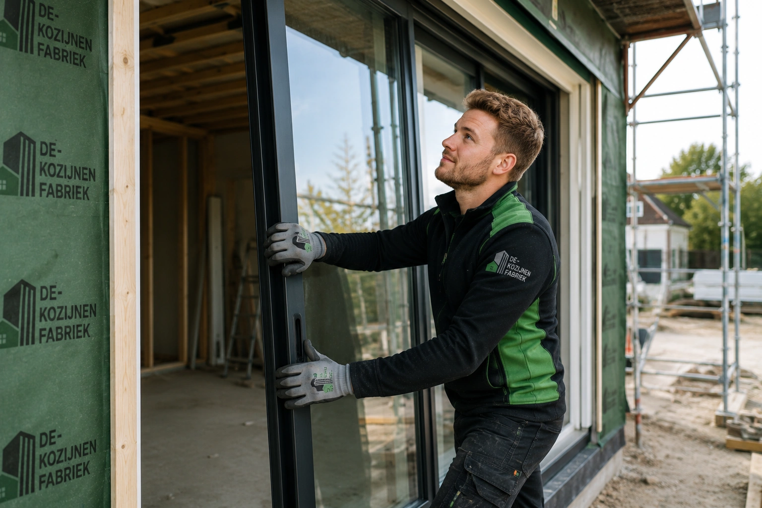 Houten kozijnen in productie