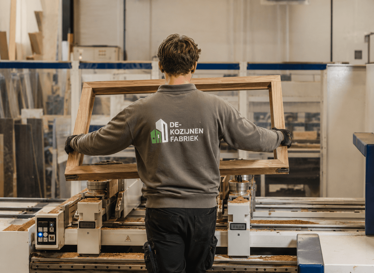 Houten raamkozijnen in woning